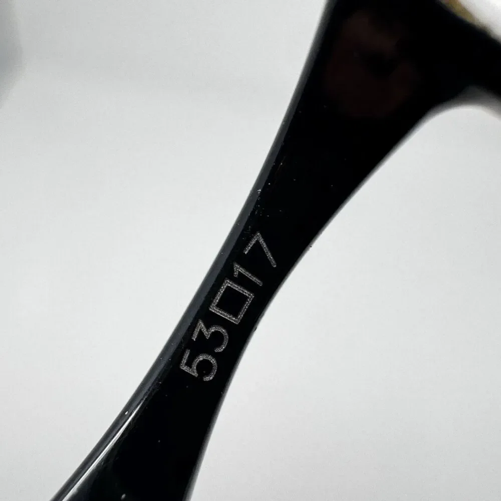 Nike Live Free 8165 001 Black Crystal Volt Half Rim Eyeglass Frames 53-17-140